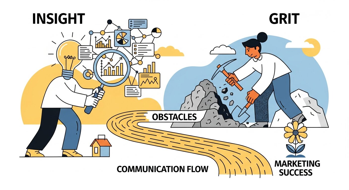 Insight and Grit in Communication Matter in Marketing