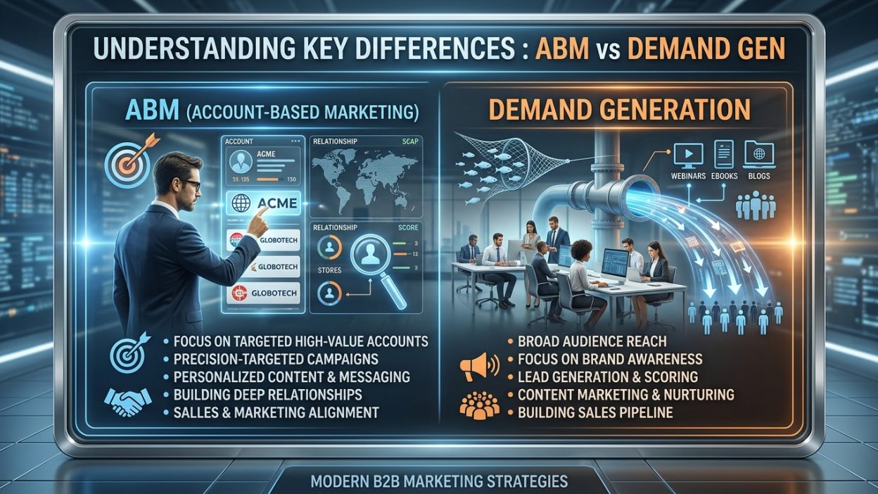 Understanding Key Differences : ABM vs Demand Gen