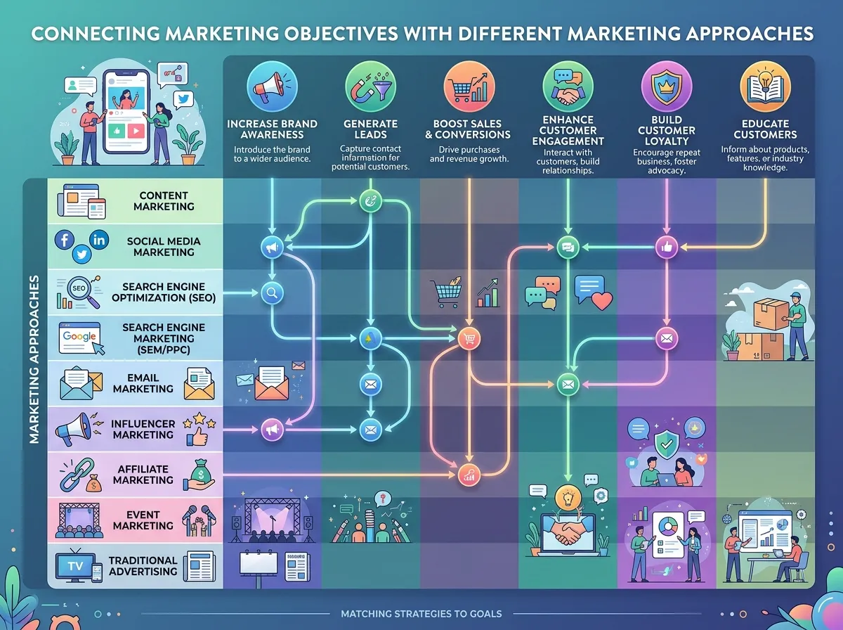 Connecting Marketing Objectives With Different Marketing Approaches